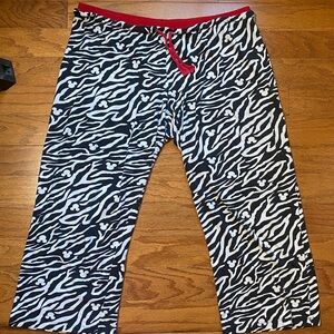 Disney Zebra Print Sleepwear with Red Trim